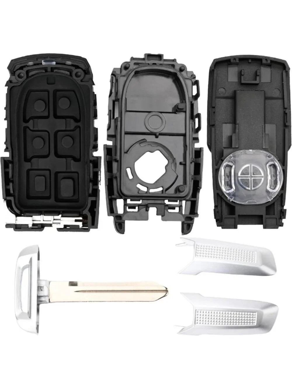 Key Fob Shell Case Compatible with 2019-2024 Models - Durable & Stylish 2PCS